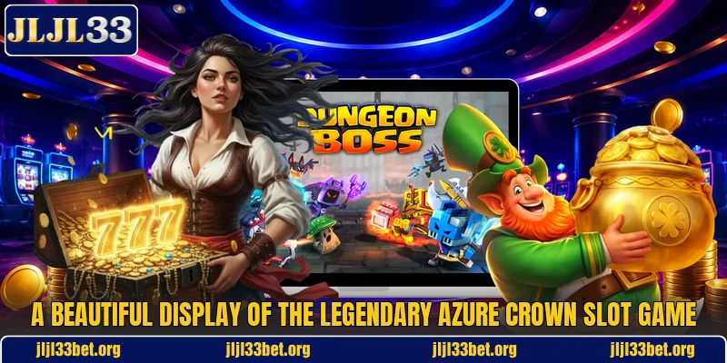 A beautiful display of the legendary Azure Crown slot game