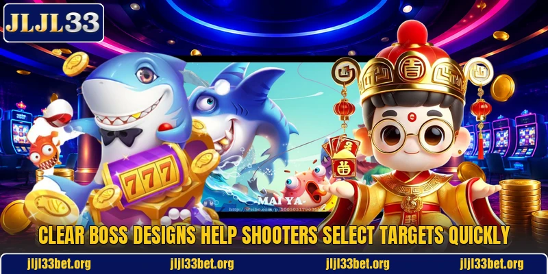 Clear boss designs help shooters select targets quickly