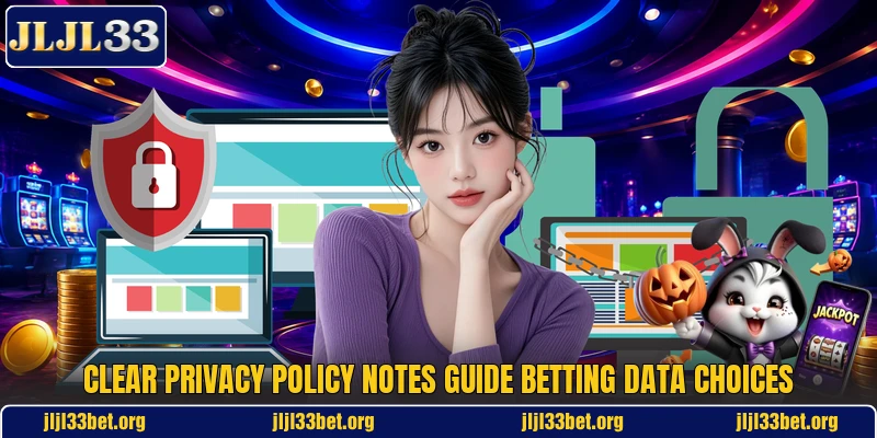Clear privacy policy notes guide betting data choices