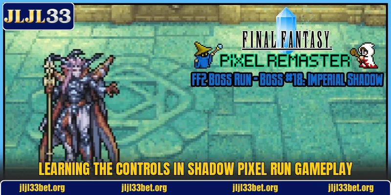 Learning the controls in Shadow Pixel Run gameplay