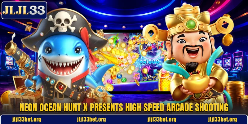 Neon Ocean Hunt X presents high speed arcade shooting