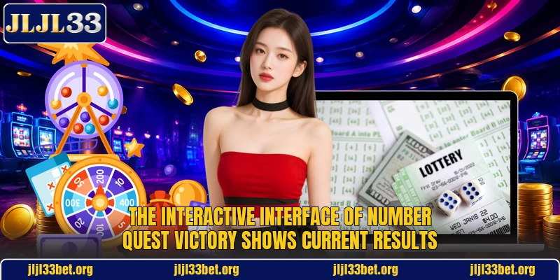 The interactive interface of Number Quest Victory shows current results