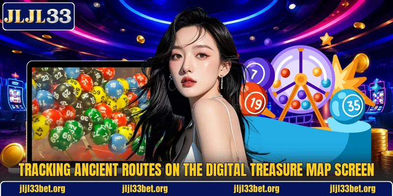 Tracking ancient routes on the digital treasure map screen