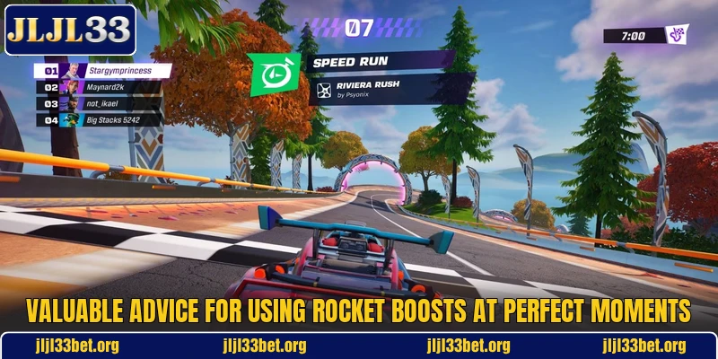 Valuable advice for using rocket boosts at perfect moments